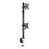 Soporte de Mesa, Giratorio e Inclinable, Vertical, para 2 Pantallas 13”-32”, Negro
