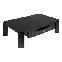 Soporte Elevador Multiusos con Cajón para Monitor/Portátil, Negro