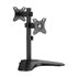 Soporte de Mesa Eco Inclinable y Rotable para 2 Monitores/POS 8kg de 17"-32", Negro