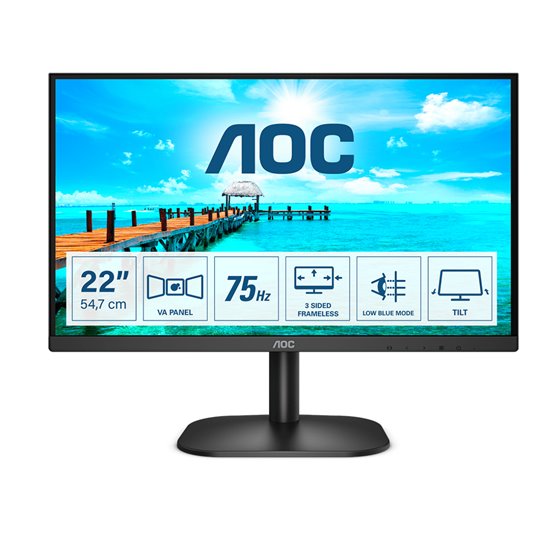 B2 22B2H pantalla para PC 54,6 cm (21.5") 1920 x 1080 Pixeles Full HD LED Negro