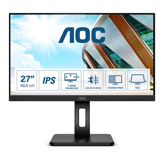 P2 27P2Q pantalla para PC 68,6 cm (27") 1920 x 1080 Pixeles Full HD LED Negro