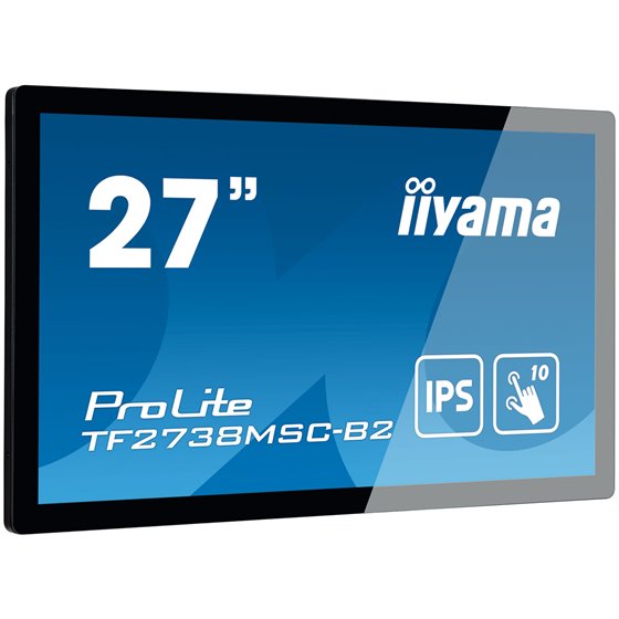 ProLite TF2738MSC-B2 pantalla para PC 68,6 cm (27") 1920 x 1080 Pixeles Full HD LED Pantalla táctil Multi-usuario Negro