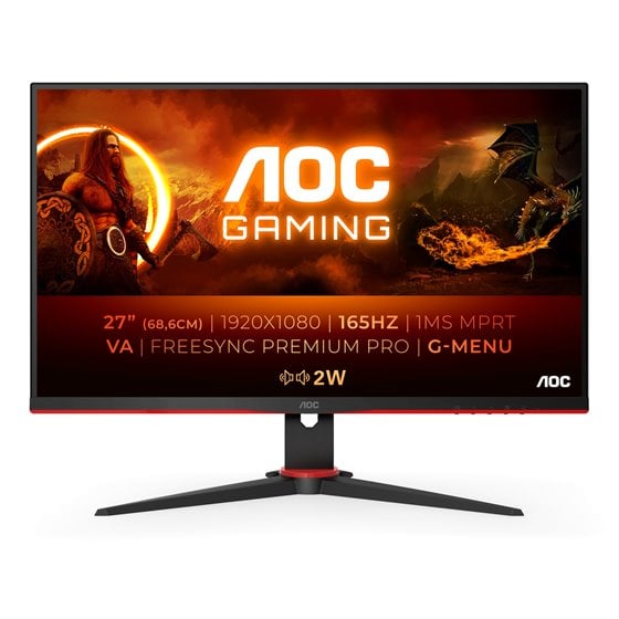 27G2SAE/BK pantalla para PC 68,6 cm (27") 1920 x 1080 Pixeles Full HD LED Negro, Rojo