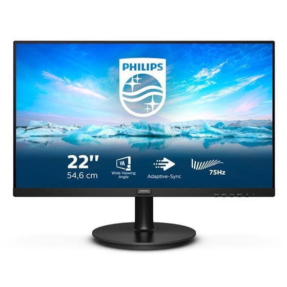 V Line 222V8LA/00 pantalla para PC 54,6 cm (21.5") 1920 x 1080 Pixeles Full HD LCD Negro