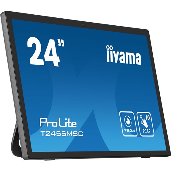 T2455MSC-B1 pantalla para PC 61 cm (24") 1920 x 1080 Pixeles Full HD LED Pantalla táctil Negro