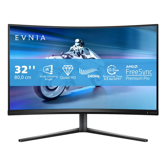 Evnia 5000 32M2C5500W/00 pantalla para PC 80 cm (31.5") 2560 x 1440 Pixeles Quad HD LCD Negro
