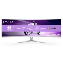 Evnia 8000 49M2C8900/00 pantalla para PC 124,2 cm (48.9") 5120 x 1440 Pixeles Dual QHD QD-OLED Blanco