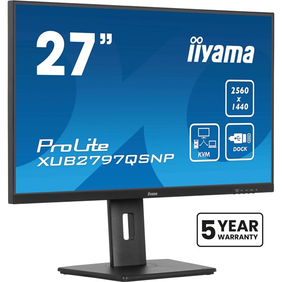 ProLite XUB2797QSNP-B1 pantalla para PC 68,6 cm (27") 2560 x 1440 Pixeles Quad HD LED Negro