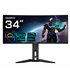 Monitor de juegos curvo OLED WQHD MO34WQC2 de 34" - 3440 x 1440, 240Hz, 0.03ms, KVM, 250 cd/m², FreeSync Premium Pro, DisplayHDR