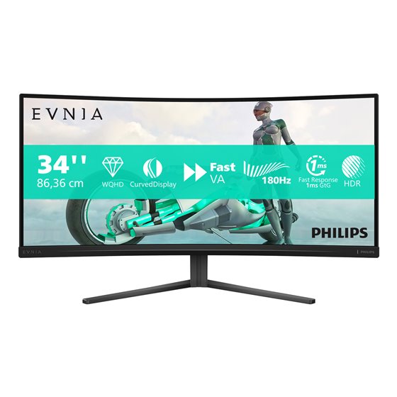 Evnia 34M2C3500L/00 pantalla para PC 86,4 cm (34") 3440 x 1440 Pixeles Wide Quad HD LCD Negro