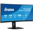 ProLite XCB3494WQSU-B1 pantalla para PC 86,4 cm (34") 3440 x 1440 Pixeles UltraWide Quad HD LED Negro