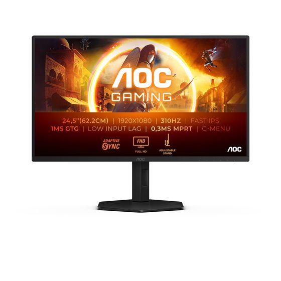 G4 25G4SXU pantalla para PC 62,2 cm (24.5") 1920 x 1080 Pixeles Full HD LED Negro, Gris