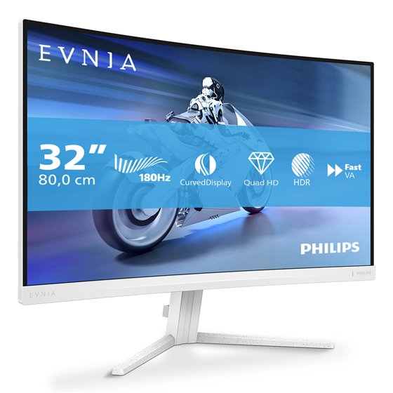 Evnia 5000 32M2C5501/00 pantalla para PC 80 cm (31.5") 2560 x 1440 Pixeles Quad HD LCD Blanco