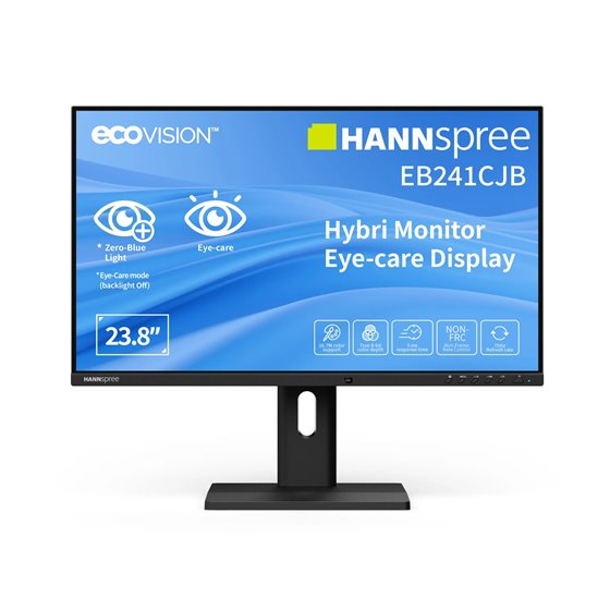 Hybri Monitor EB241CJB pantalla para PC 60,5 cm (23.8") 1920 x 1080 Pixeles Full HD LCD Negro