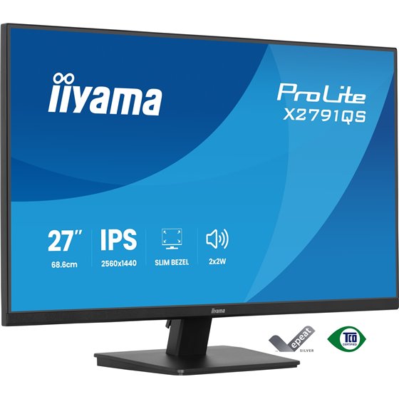 ProLite X2791QS-B1 pantalla para PC 68,6 cm (27") 2560 x 1440 Pixeles Quad HD LED Negro
