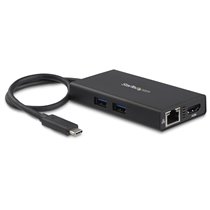 Adaptador Multipuertos USB-C - Docking Station Portátil USB-C 4K HDMI - con Entrega de Potencia de 60W - GbE - Hub 2x USB-A 3.0-