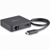 Adaptador Multipuertos USB C - Mini Dock Portátil USB-C 4K HDMI - Gigabit Ethernet - Hub USB 3.0 (1x USB-A 1x USB-C) - Adaptador