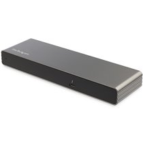 Dock Thunderbolt 3 - Docking Station Thunderbolt 3 de Dos Monitores DisplayPort HDMI y VGA 1080p para Portátil - Replicador de P