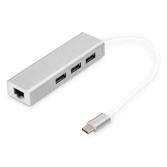 Hub de USB 3.0 Type-C™ con Gigabit Ethernet