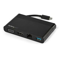 Adaptador Multipuertos USB-C 4K con HDMI, VGA, Ethernet Gigabit y USB 3.0 - Mini Docking Station USB Tipo C de Viajes a HDMI de 