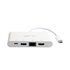 SCT504 base para portátil y replicador de puertos USB 3.2 Gen 1 (3.1 Gen 1) Type-C Blanco