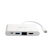 SCT504 base para portátil y replicador de puertos USB 3.2 Gen 1 (3.1 Gen 1) Type-C Blanco