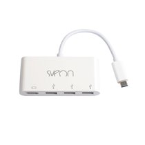SCT502 base para portátil y replicador de puertos USB 3.2 Gen 1 (3.1 Gen 1) Type-C Blanco