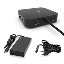 USB-C Dual Display Docking Station with Power Delivery 65W + Universal Charger 77 W
