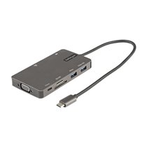 Adaptador Multipuertos USB C - Docking Station de Viajes HDMI 4K 30Hz o VGA - Hub Ladrón USB 3.0 de 5Gbps (USB-A / USB Tipo C) -