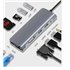 ZM-BYL-2120 base para portátil y replicador de puertos Alámbrico USB 2.0 Type-C Plata