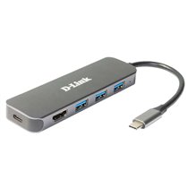 DUB-2333 base para portátil y replicador de puertos Alámbrico USB Tipo C Gris