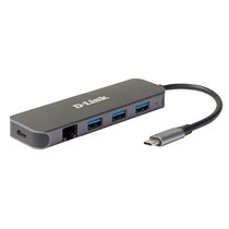 DUB-2334 base para portátil y replicador de puertos Alámbrico USB Tipo C Gris