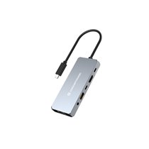 DONN22G base para portátil y replicador de puertos Alámbrico USB 3.2 Gen 2 (3.1 Gen 2) Type-C Gris