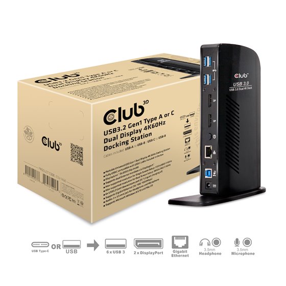 USB A Display 4K60Hz Docking Station