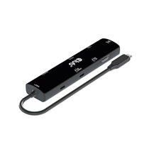 CSV-1599 base para portátil y replicador de puertos USB 3.2 Gen 1 (3.1 Gen 1) Type-C Negro