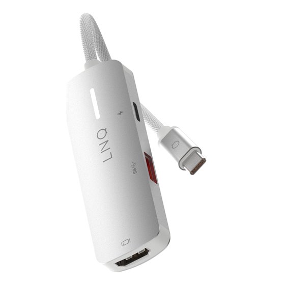 4K HDMI Adapter with PD and USB-A