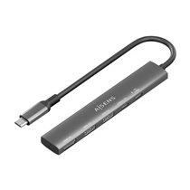 USB-C Dock 5 en 1, USB-C A, 1x HDMI 2x USB-A, 1x USB-C, 1x USB-C PD, Gris, 15cm