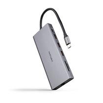 Hub USB-C 12 en 1, Conversor USB-C 3.1 a 3xUSB-A 3.2 + USB-C 3.2 + USB-C PD + 2xHDMI 4K@60Hz + DP 4K@60Hz + RJ45 1Gbps + TF + SD