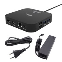USB-C Dual HDMI Docking Station with Power Delivery 100 W + Universal Charger 100W