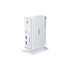 DUF-E01/E base para portátil y replicador de puertos Alámbrico Thunderbolt 4 Blanco