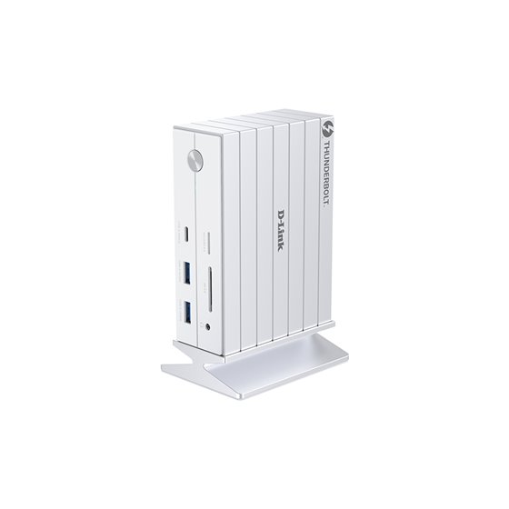 DUF-E01/E base para portátil y replicador de puertos Alámbrico Thunderbolt 4 Blanco