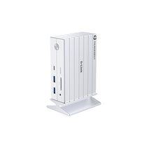 DUF-E01/E base para portátil y replicador de puertos Alámbrico Thunderbolt 4 Blanco