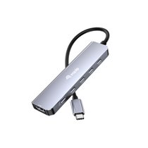 133499 base para portátil y replicador de puertos Alámbrico USB 3.2 Gen 2 (3.1 Gen 2) Type-C Gris