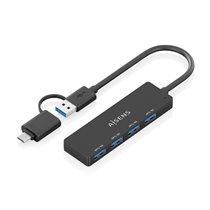 Hub USB 3.1 USB-C USB-A, USB-C/M+USB-A/M-4xTIPO A/H, Negro, 15cm