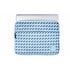 Funda Sleeve para Portátil y Tablet hasta 13-14 pulgadas estampado geométrico de color Azul