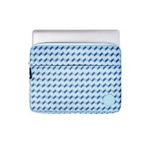 Funda Sleeve para Portátil y Tablet hasta 13-14 pulgadas estampado geométrico de color Azul