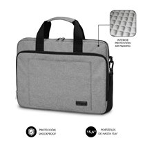 Maletín Ordenador Air Padding Laptop bag 15,6" Grey