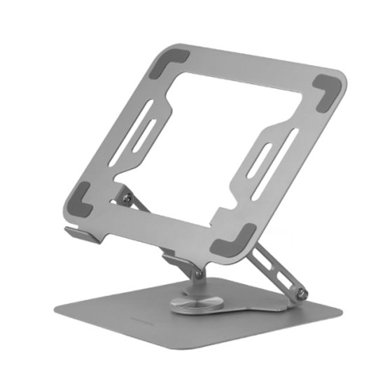 MA-RSN, Soporte para Portátiles y Tablets hasta 17", Ajuste en Altura + Inclinación + Rotación 360º, Stand Estructura Acero, Alm