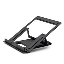 20917 soporte para ordenador portátil Mesita plegable para ordenador portátil Negro, Plata