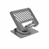 Soporte Elevador con rotación 360° y ajustable, para dispositivos de 11”-17”, Color Gris Oscuro